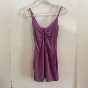 Princess poly purple body con club dress